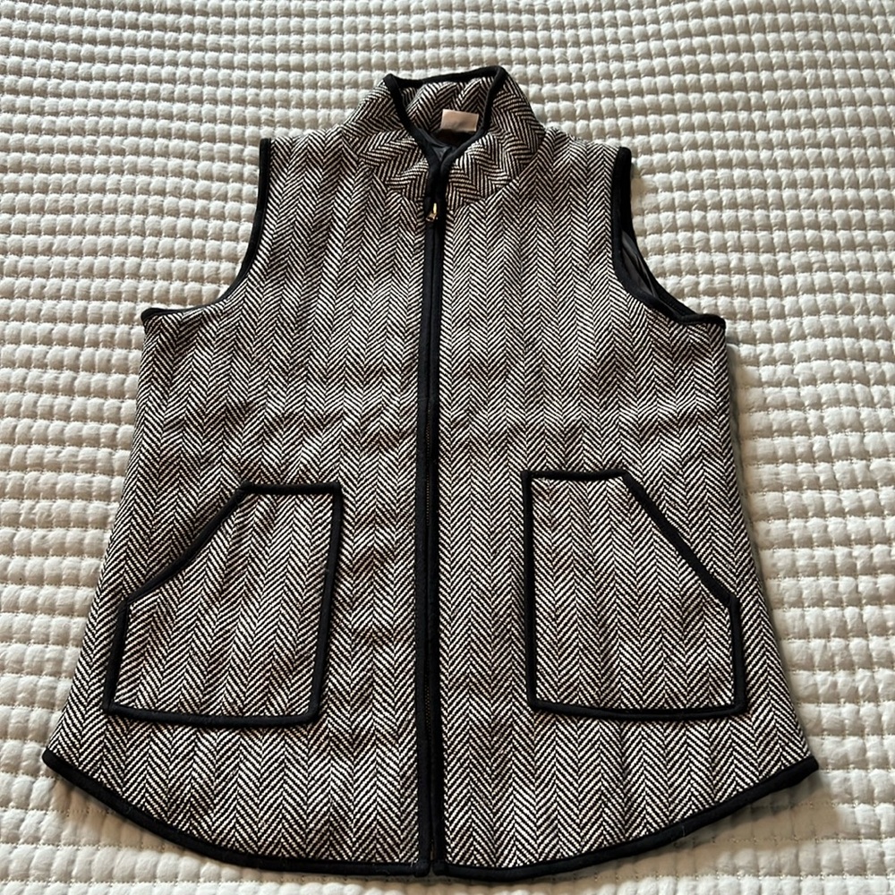 Houndstooth Fall vest